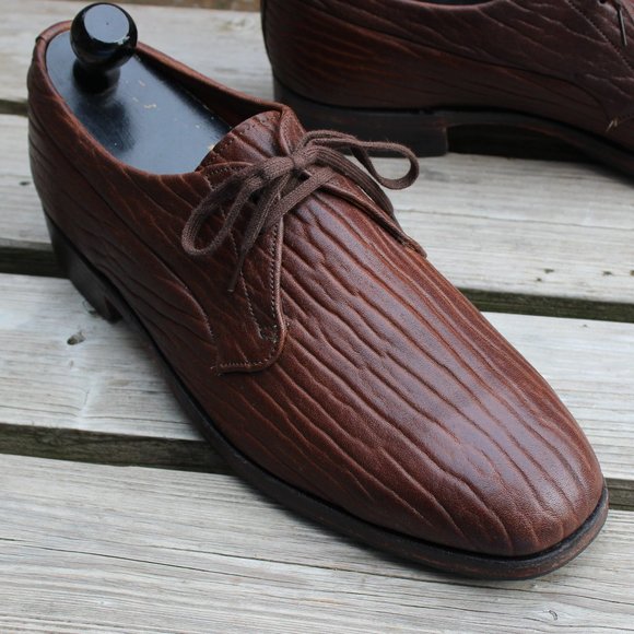 Dack's Brown “Baffin Seal” Leather Derby, Men's 10 Wide, Made in Canada, EUC - Picture 2 of 12